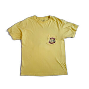 Salt Life Yellow Pocket Tee Big Reds Bait & Tackle Med Fishing Outdoors Lure